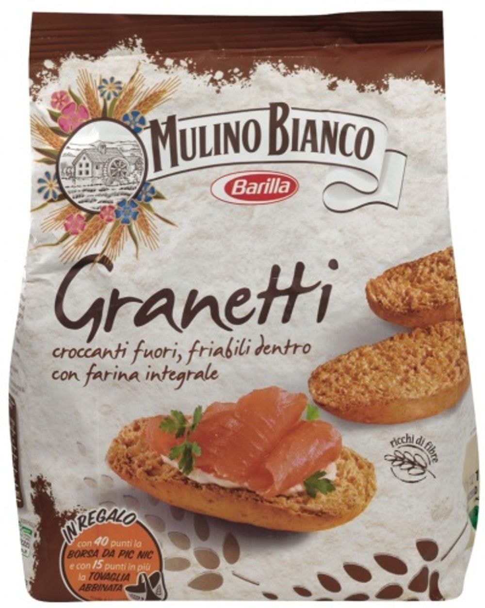 Mulino bianco 全麦クリスプブレッド 280g