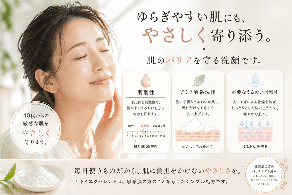 ナキイエクセレント（洗顔料）