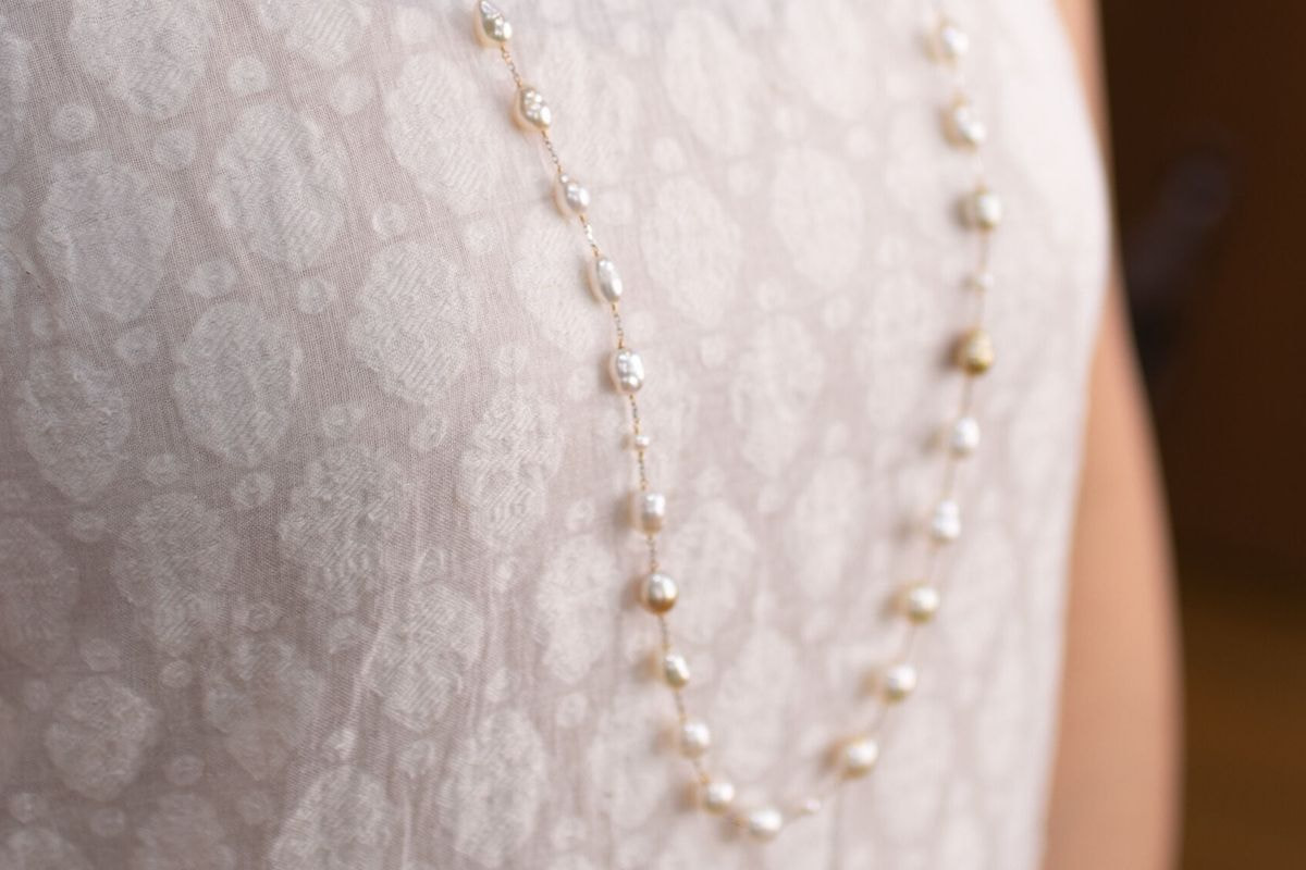 CASMINExJ.C.BARコラボ】K18白蝶ケシパールネックレス -1059703 