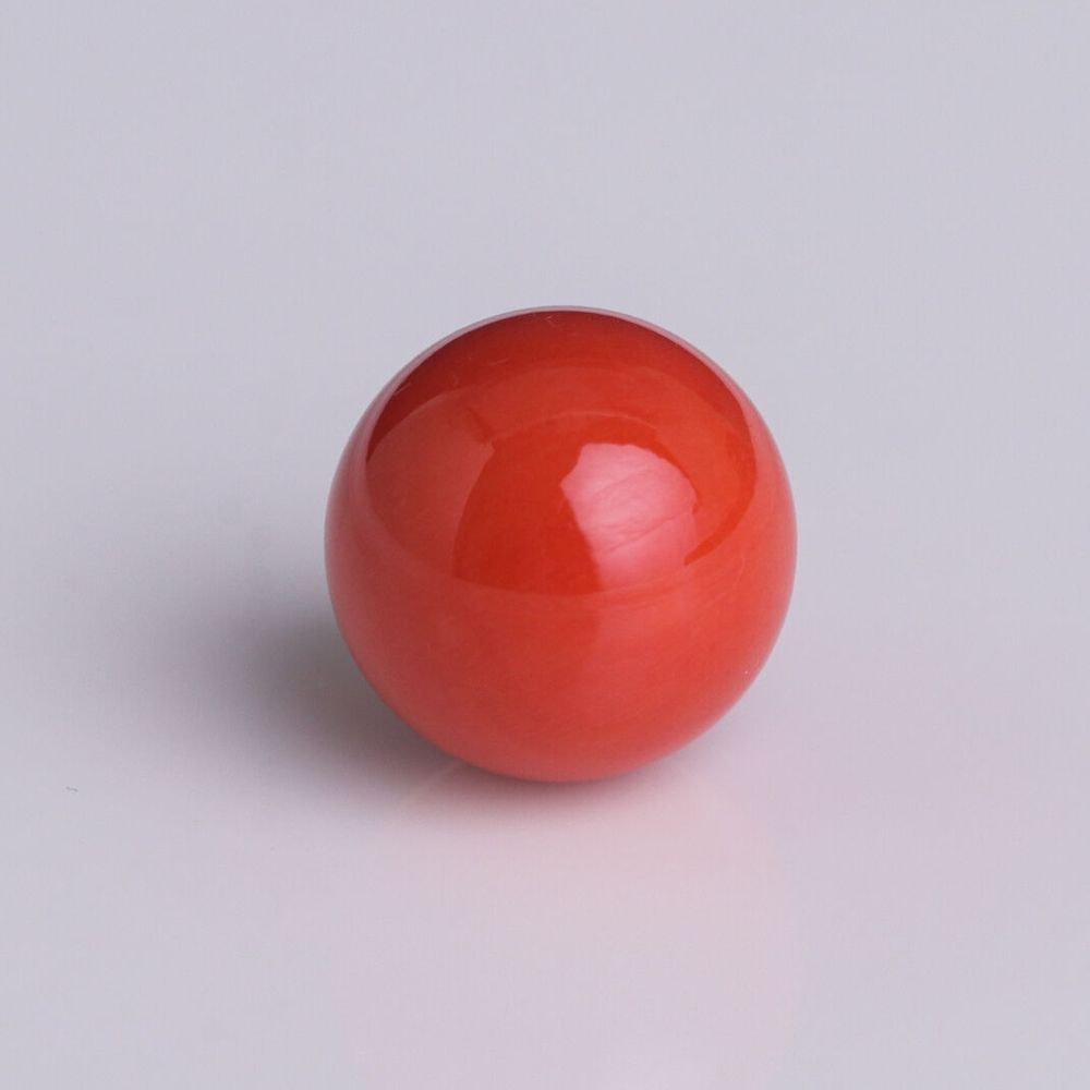 天然桃色珊瑚 丸玉 17.89ct