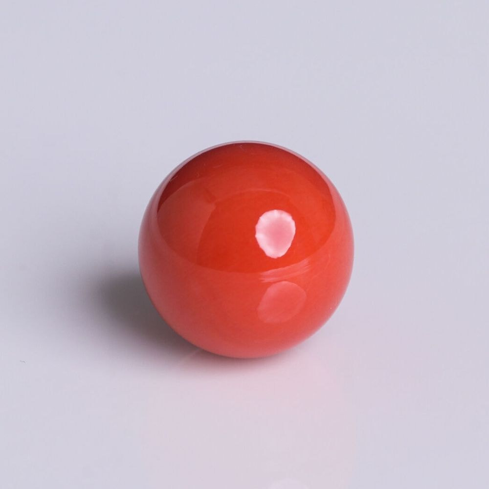 天然桃色珊瑚 丸玉 17.89ct