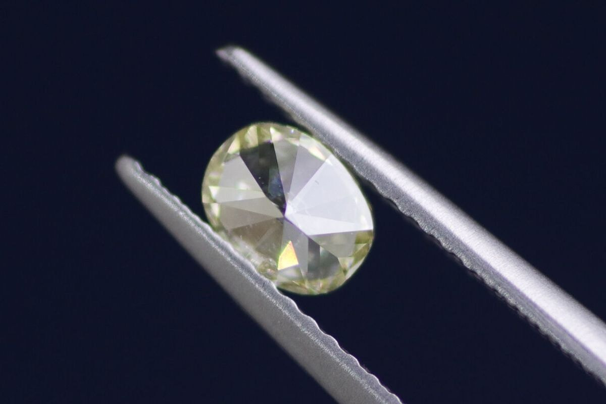 超人気 0.26 ダイヤモンド 天然 GIA SI1 F.Grn-Yellow ct リング ...