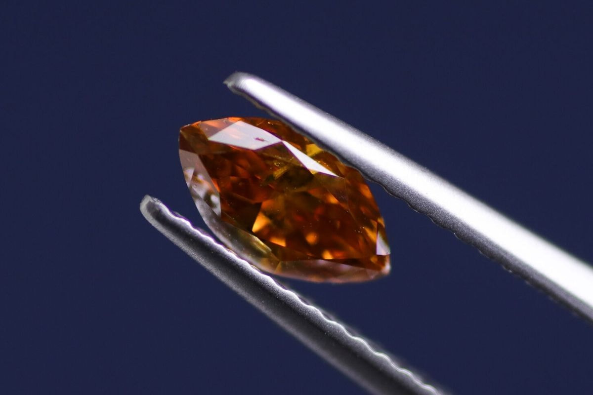 0.383ct ファンシー オレンジ ダイヤモンド ルース 裸石 天然 