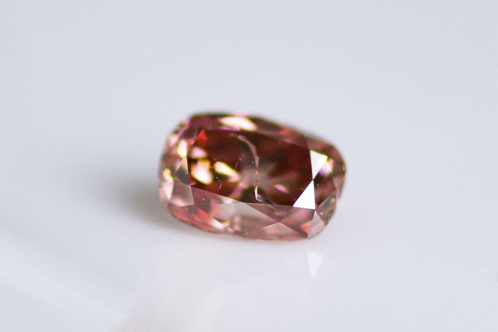 天然ファンシーディープブラウニッシュピンク ダイヤモンド 0.244ct 