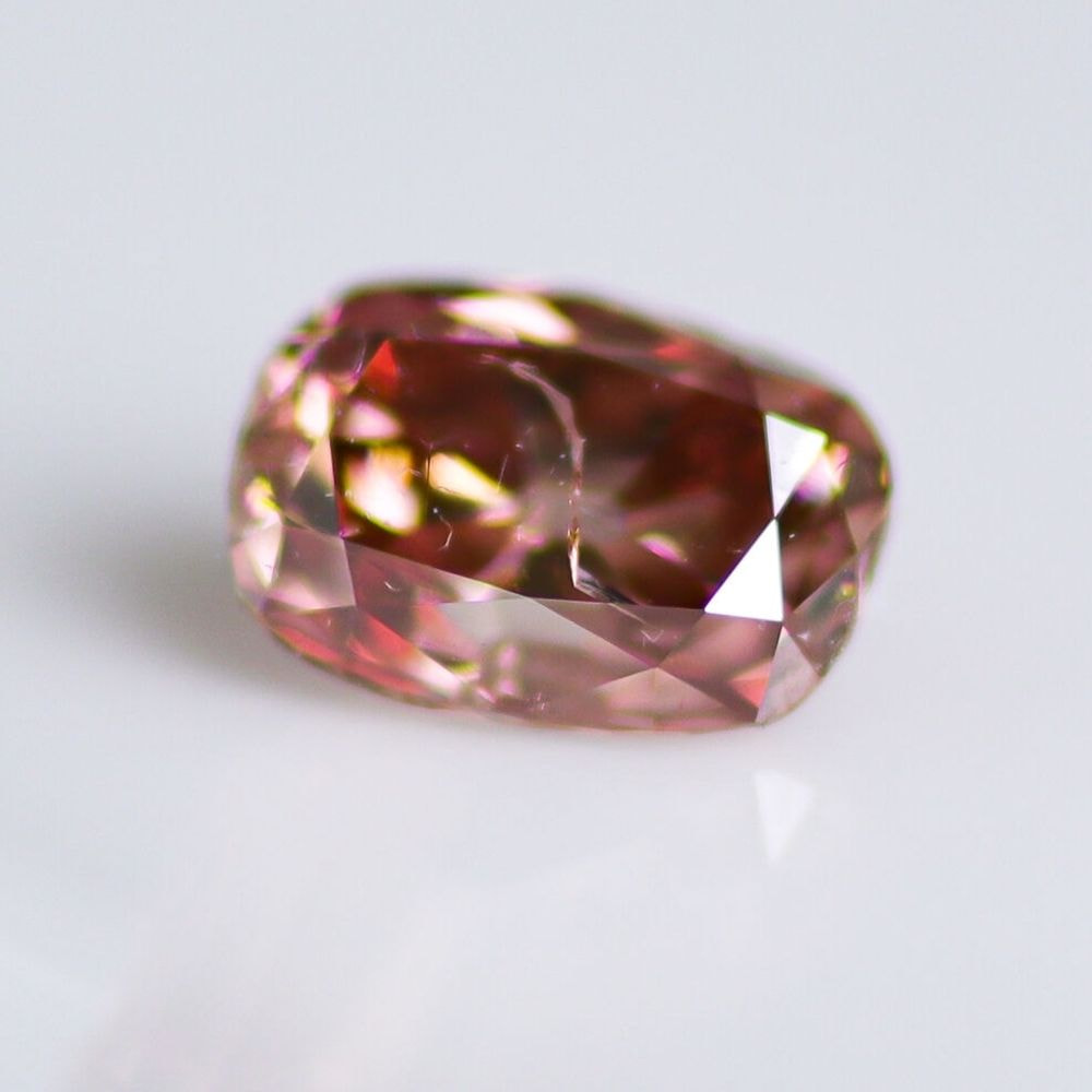 天然ファンシーディープブラウニッシュピンク ダイヤモンド 0.244ct 