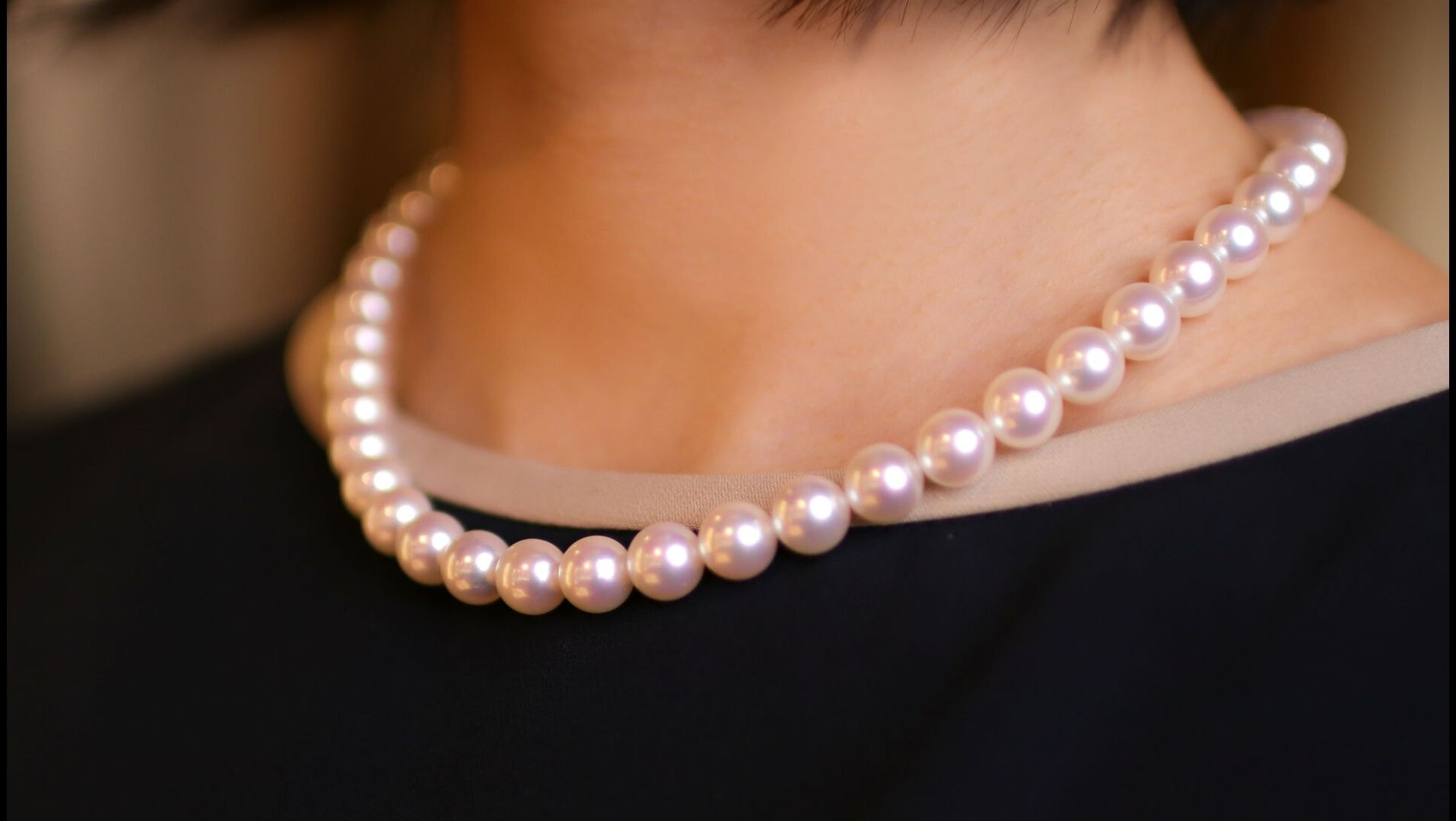 入学式大珠 美品 7.9mm あこや真珠 パールネックレス 本真珠 シルバー 大粒