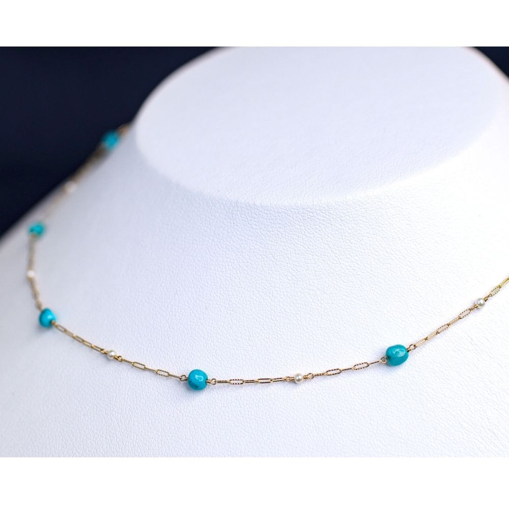 【SOLD OUT】【CASMINEｘJ.C.BARコラボ】トルコ石 ネックレス　キャスミンコラボ