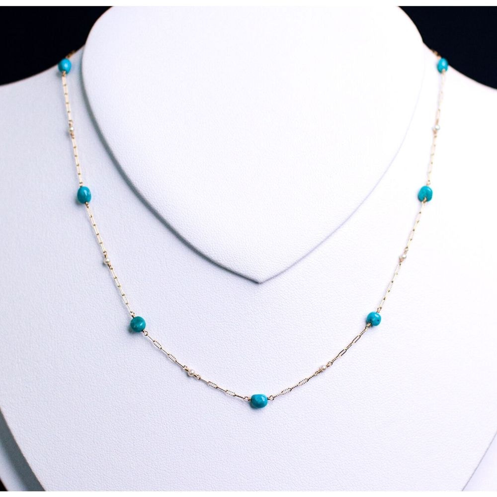 【SOLD OUT】【CASMINEｘJ.C.BARコラボ】トルコ石 ネックレス　キャスミンコラボ