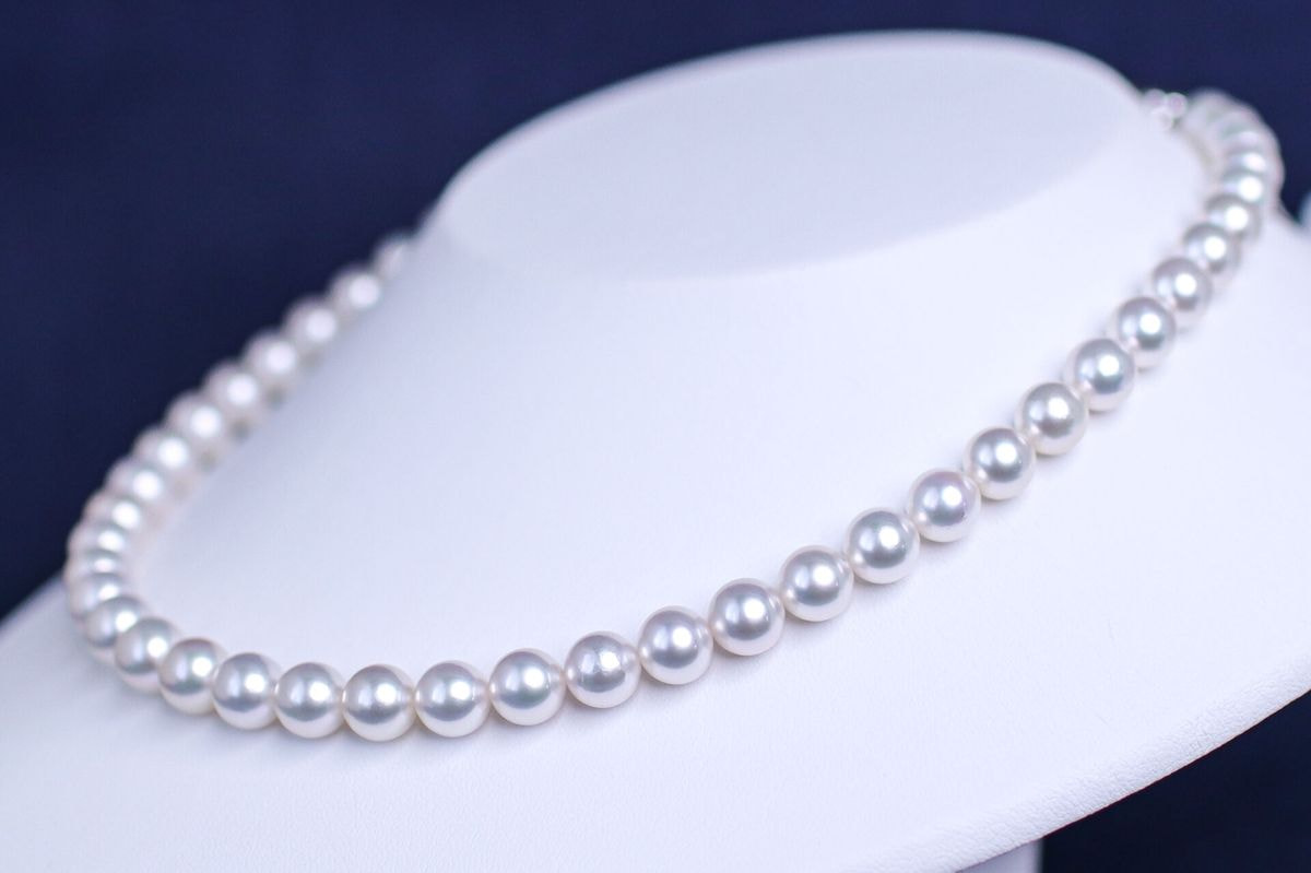 あこや調色真珠ネックレス 8.0-8.5mm イヤリングorピアスセット 1057464