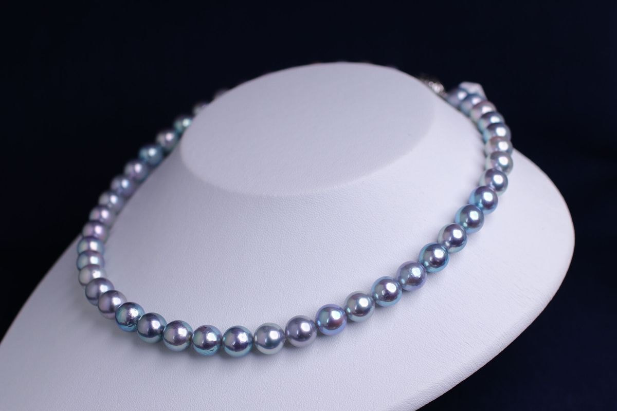 希少なあこや無調色真珠ネックレス 9.0-9.5mm 1065891 