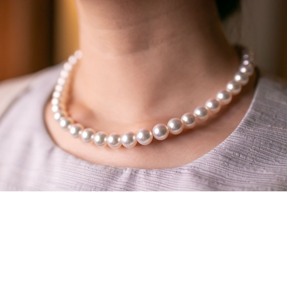 希少なあこや無調色真珠ネックレス 9.0-9.5mm イヤリングorピアス