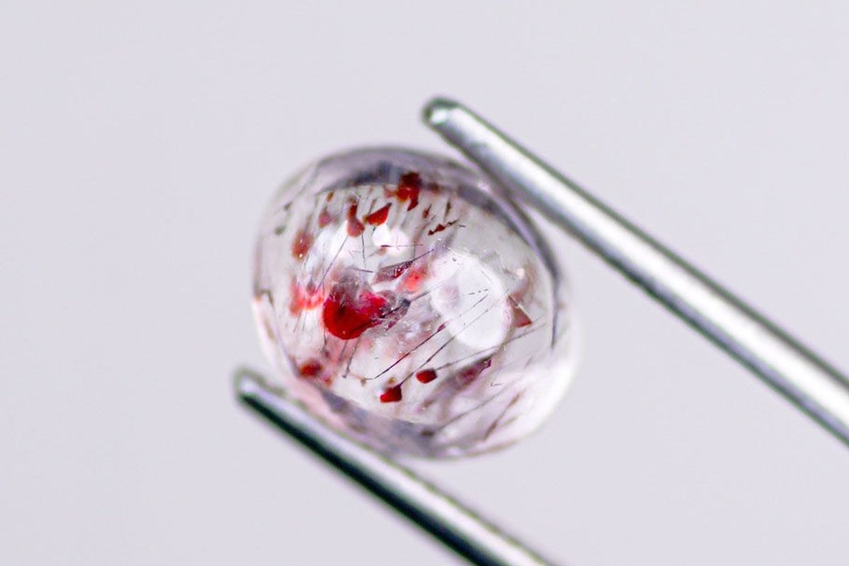 レア　高品質　グリーンストロベリークォーツ　ガーネット　共生　スフィア 中国 福建省産♦︎SmokyQuartz Garnet|スモーキークォーツ