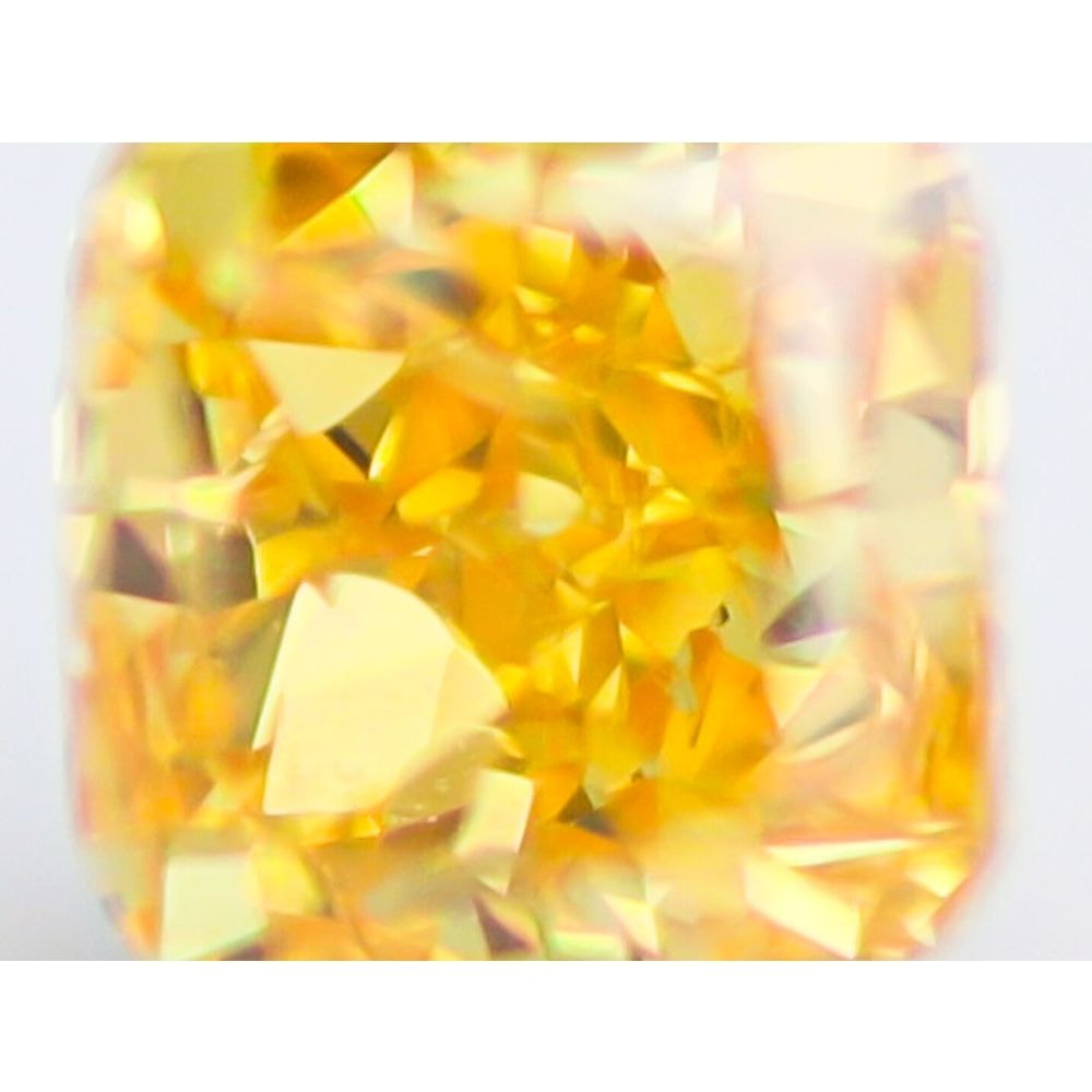 天然ファンシーイエローダイヤモンド 0.257ct  ＜Vivid Orange Yellow＞