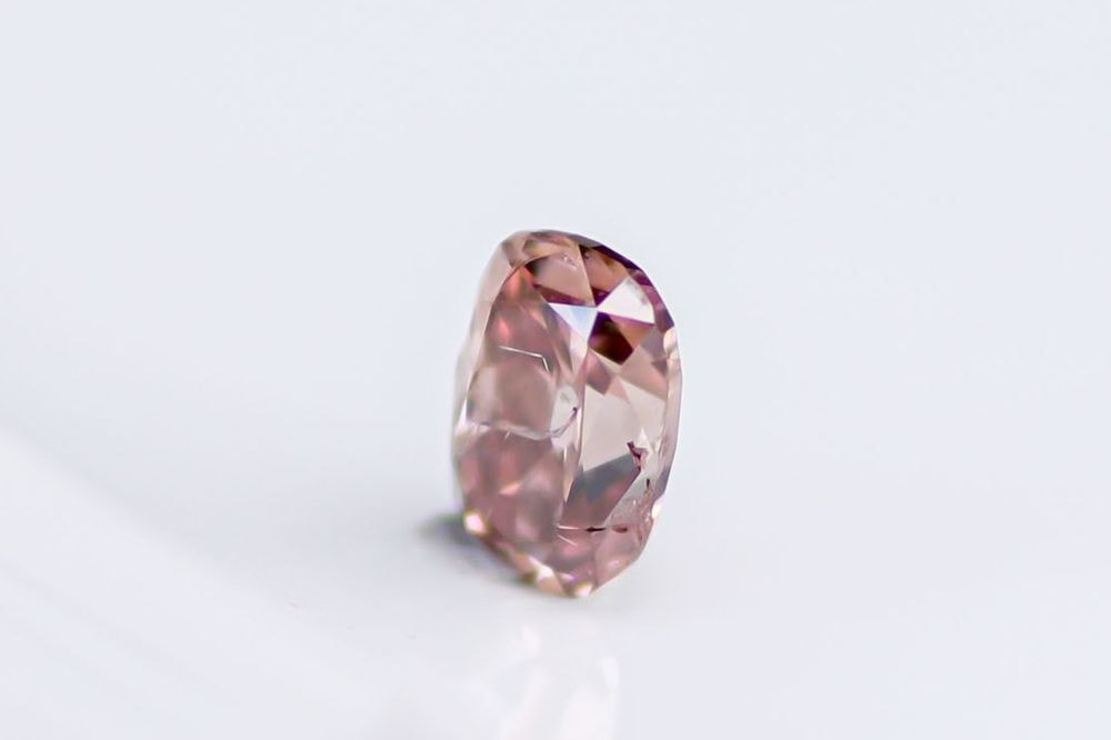 天然ファンシーディープブラウニッシュピンク ダイヤモンド 0.244ct 