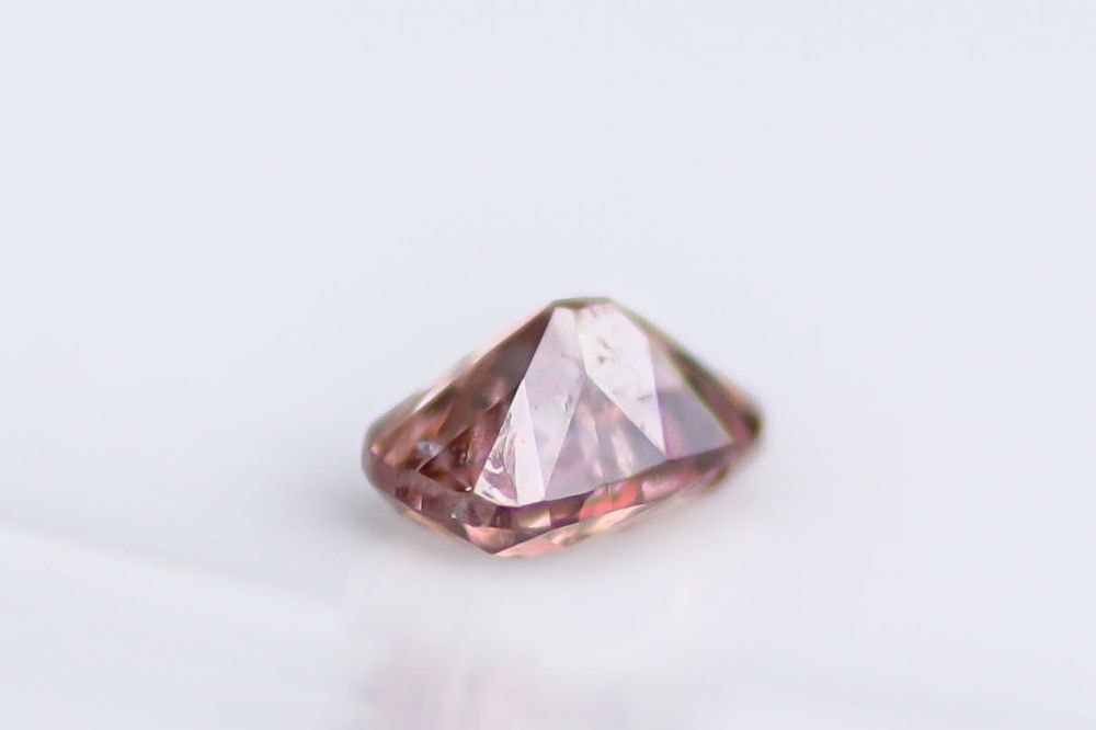 天然ファンシーディープブラウニッシュピンク ダイヤモンド 0.244ct 