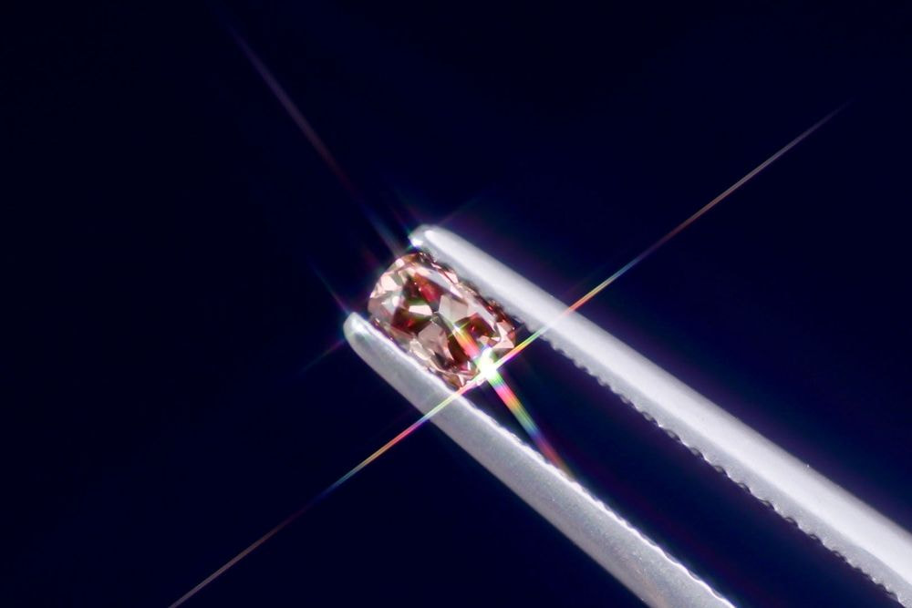 天然ファンシーディープブラウニッシュピンク ダイヤモンド 0.244ct 