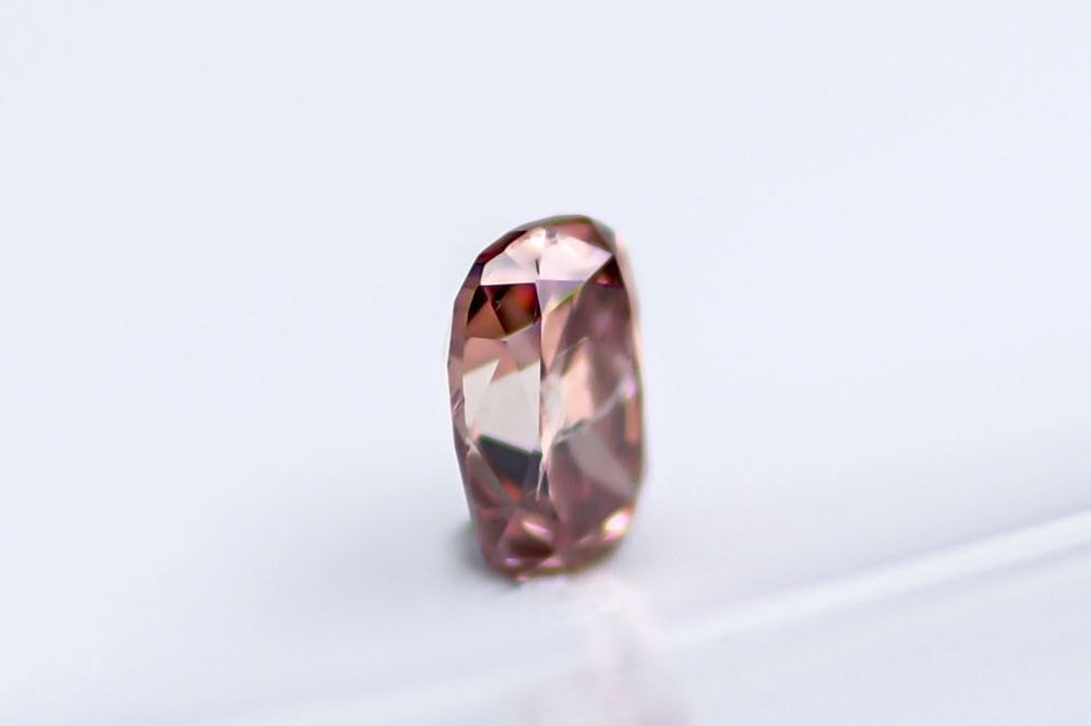 天然ファンシーディープブラウニッシュピンク ダイヤモンド 0.244ct 