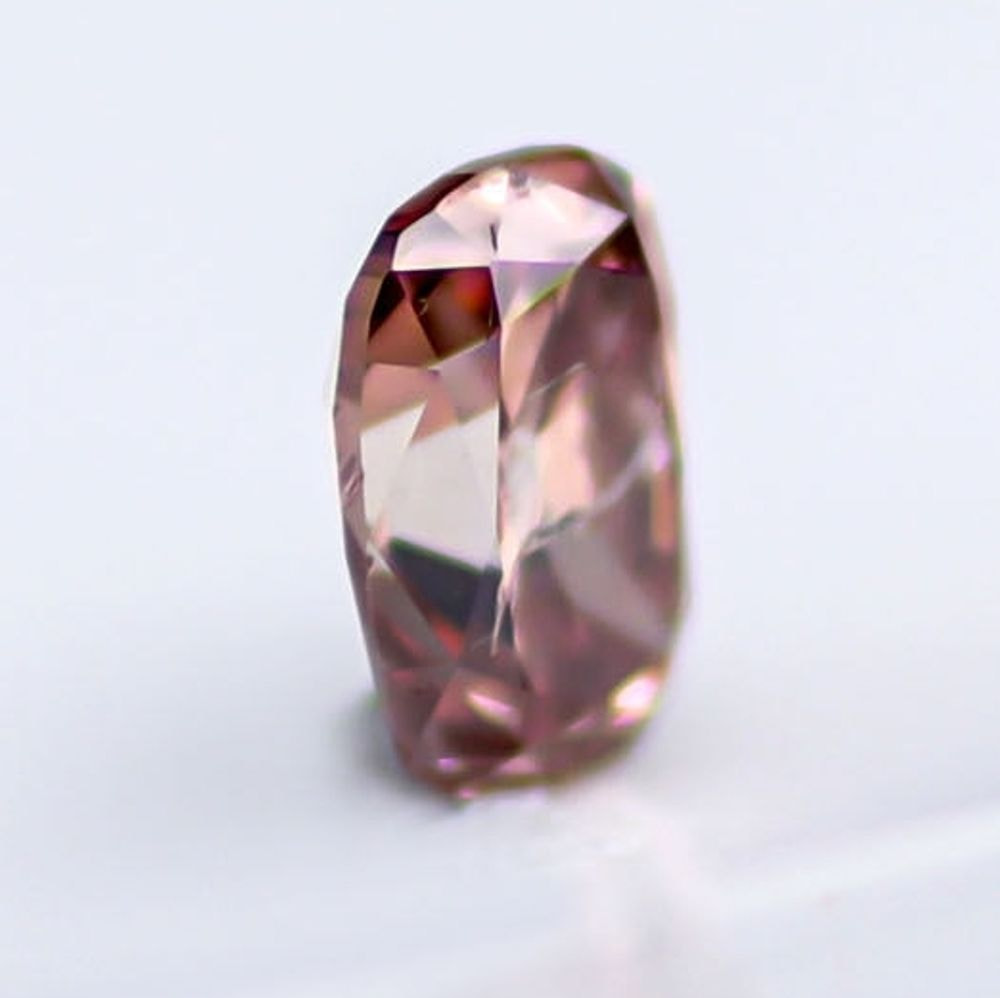 天然ファンシーディープブラウニッシュピンク ダイヤモンド 0.244ct 