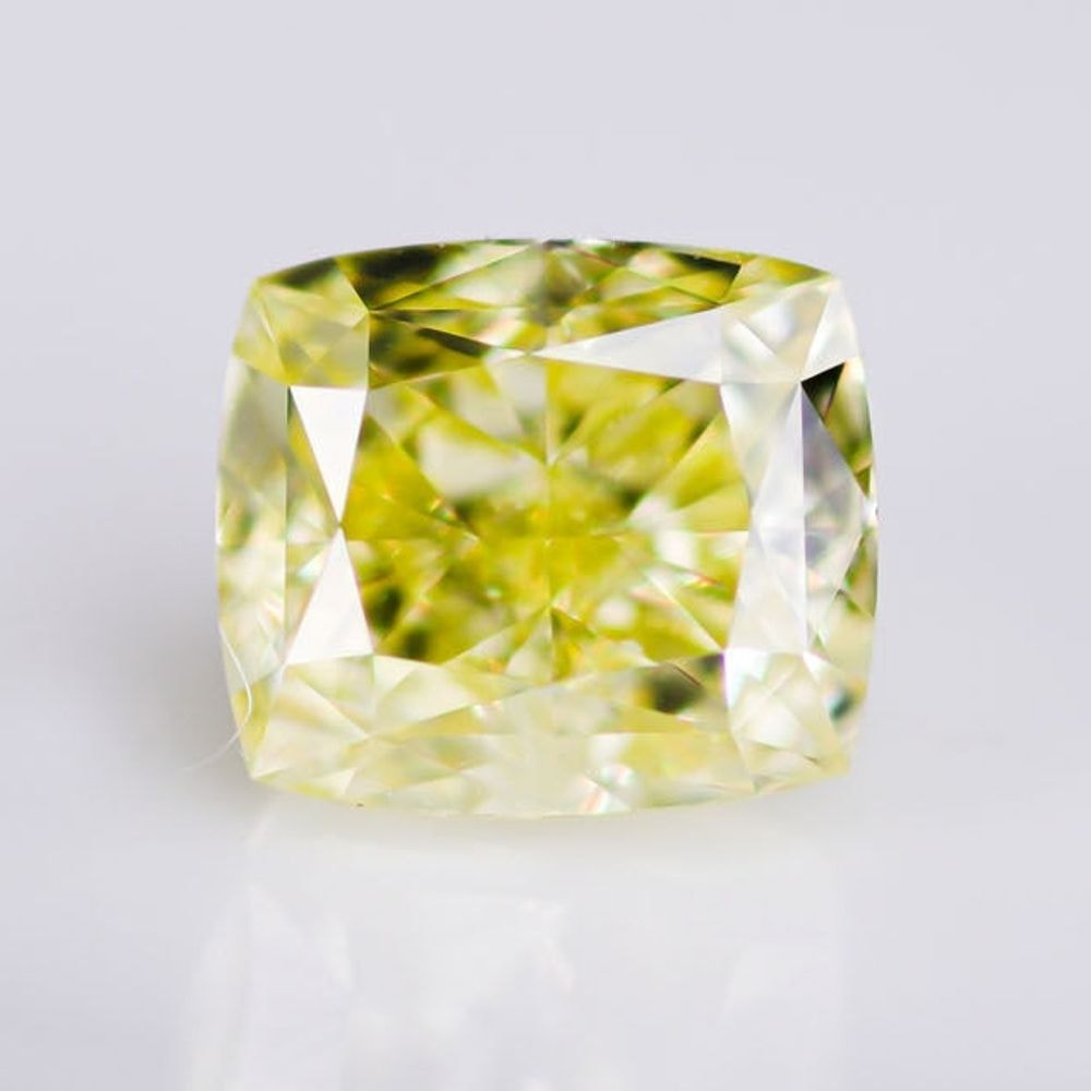 天然ファンシーイエローダイヤモンド 0.719ct  ＜Intense Yellow＞