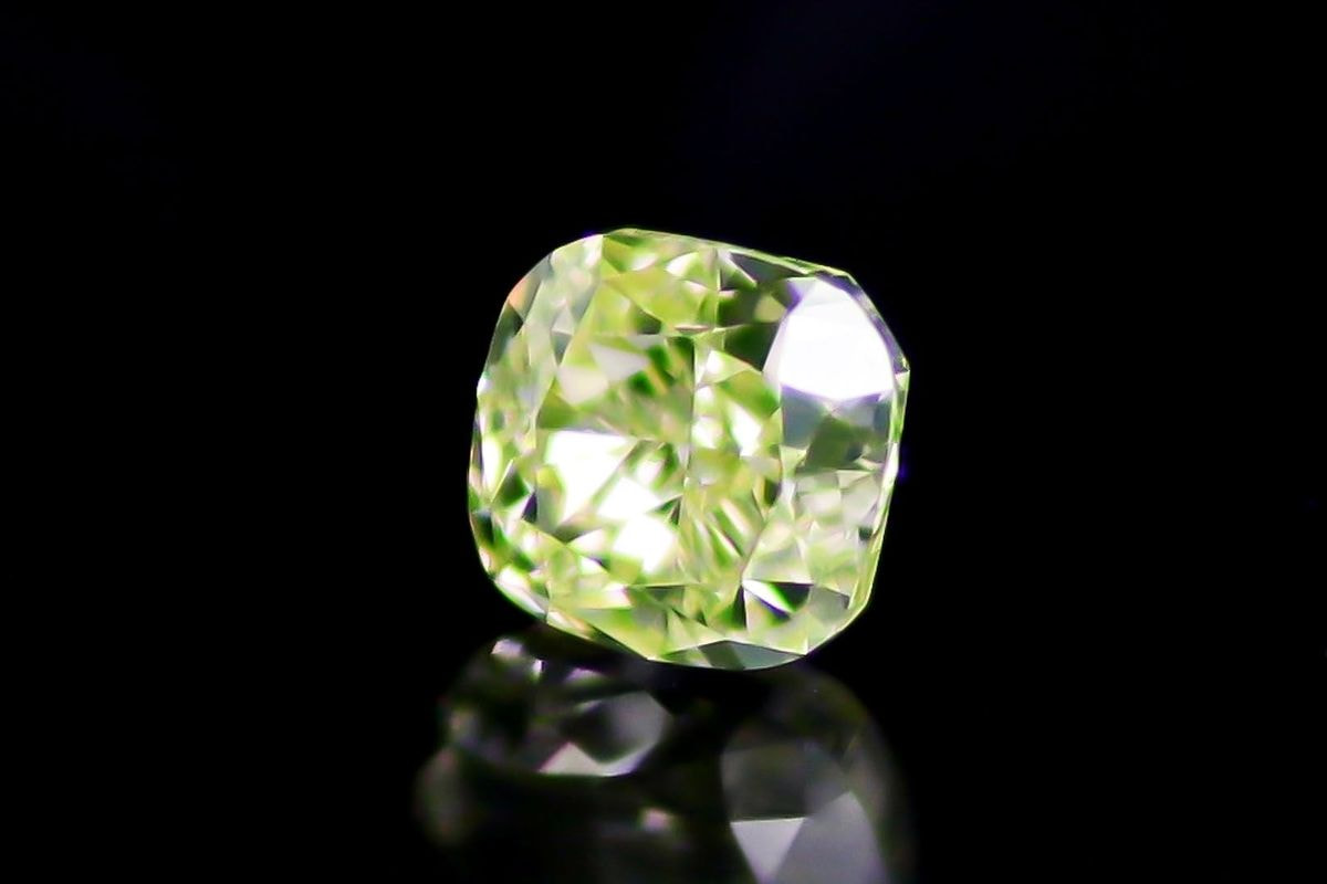 ご商談中】天然ファンシーグリーンイエローダイヤモンド 0.225ct