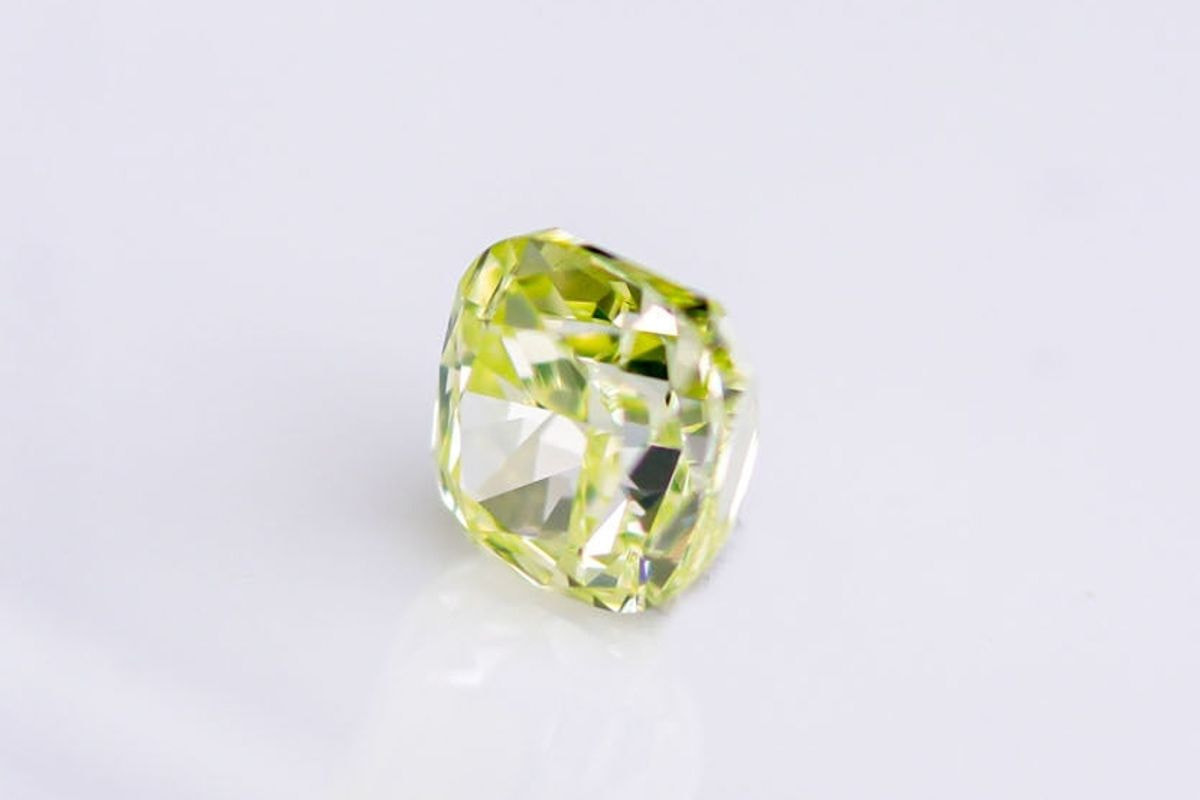 ご商談中】天然ファンシーグリーンイエローダイヤモンド 0.225ct
