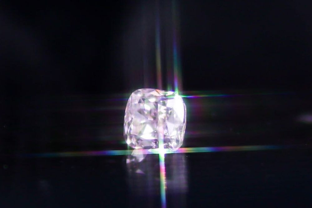 天然ファンシーパープルピンクダイヤモンド 0.161ct 