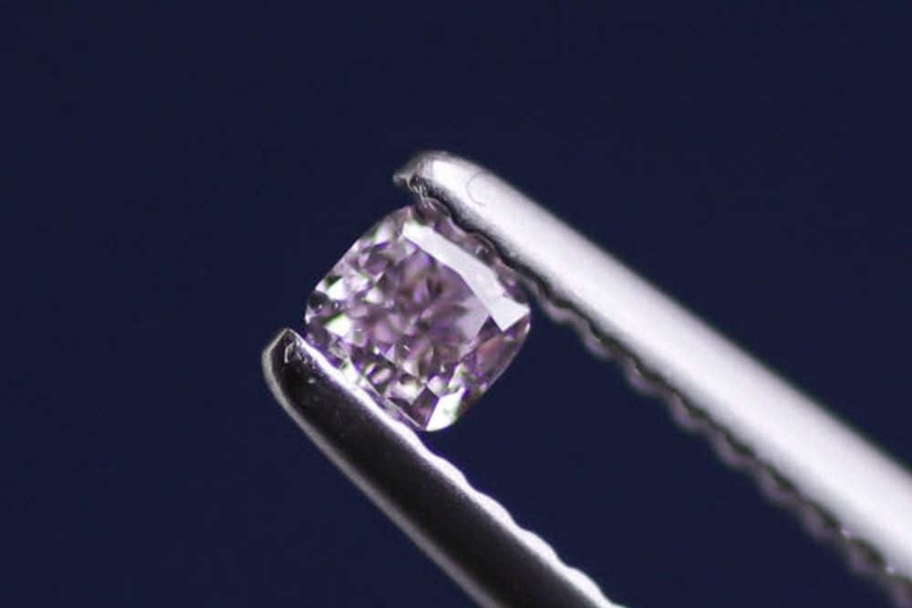 天然ファンシーパープルピンクダイヤモンド 0.161ct 