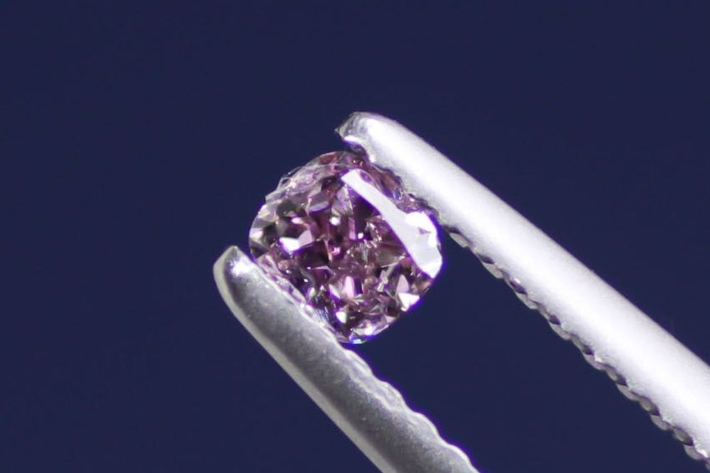 天然ファンシーディープパープルピンクダイヤモンド 0.211ct 