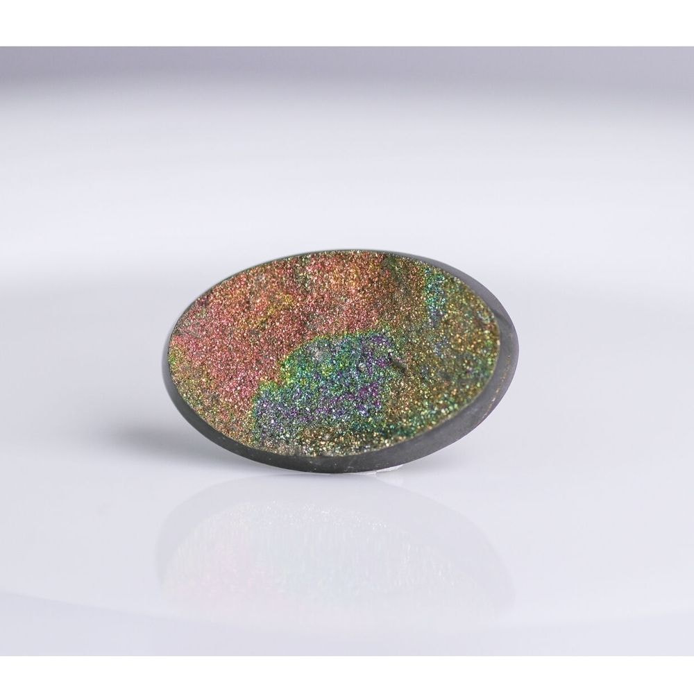 レインボーパイライト 62.44ct 2ピース