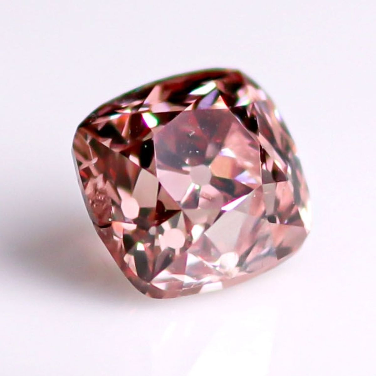 天然ファンシーディープオレンジーピンク ダイヤモンド 0.407ct