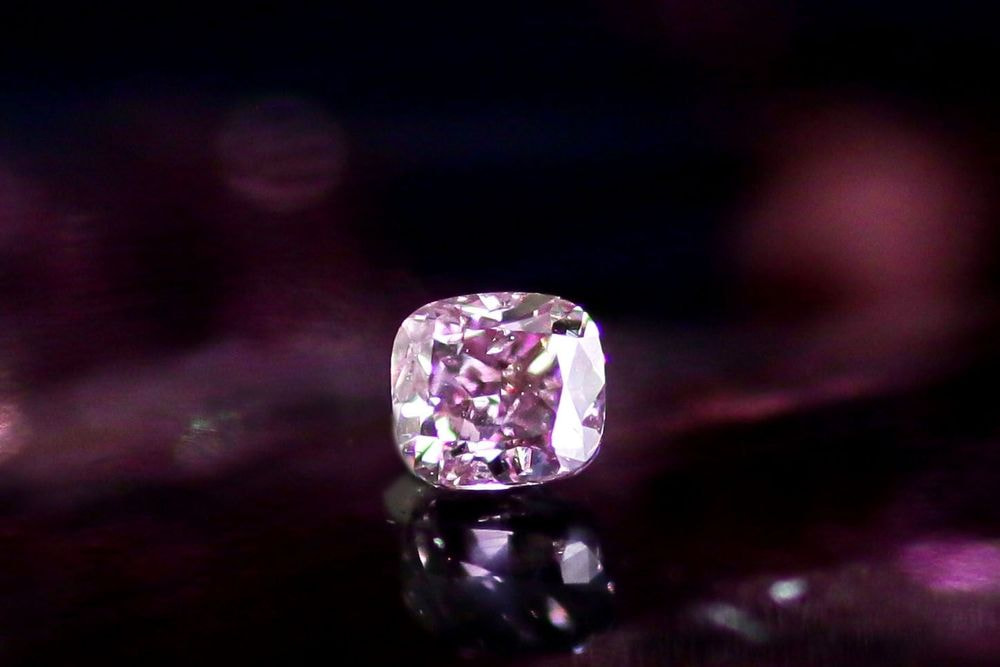 天然ファンシーディープパープルピンクダイヤモンド 0.211ct 