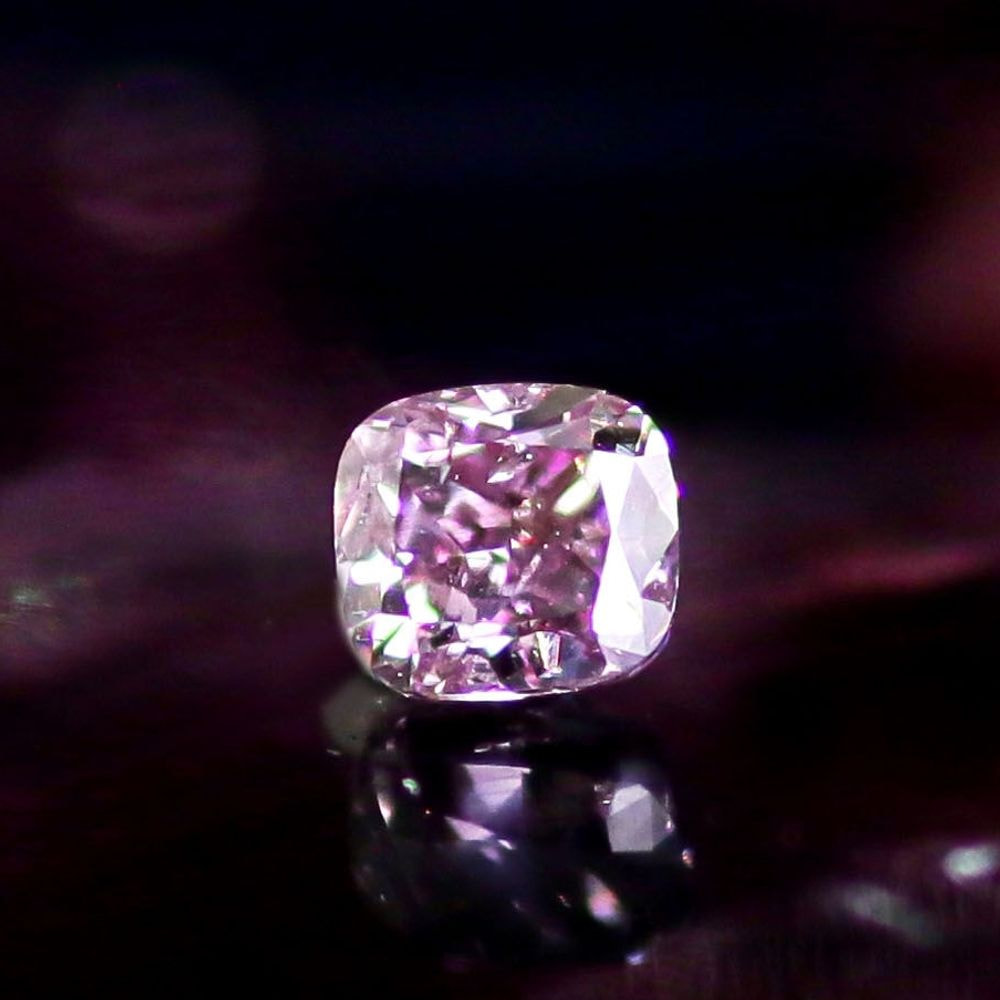 天然ファンシーピンクダイヤモンド 0.211ct ＜Deep Purple Pink＞