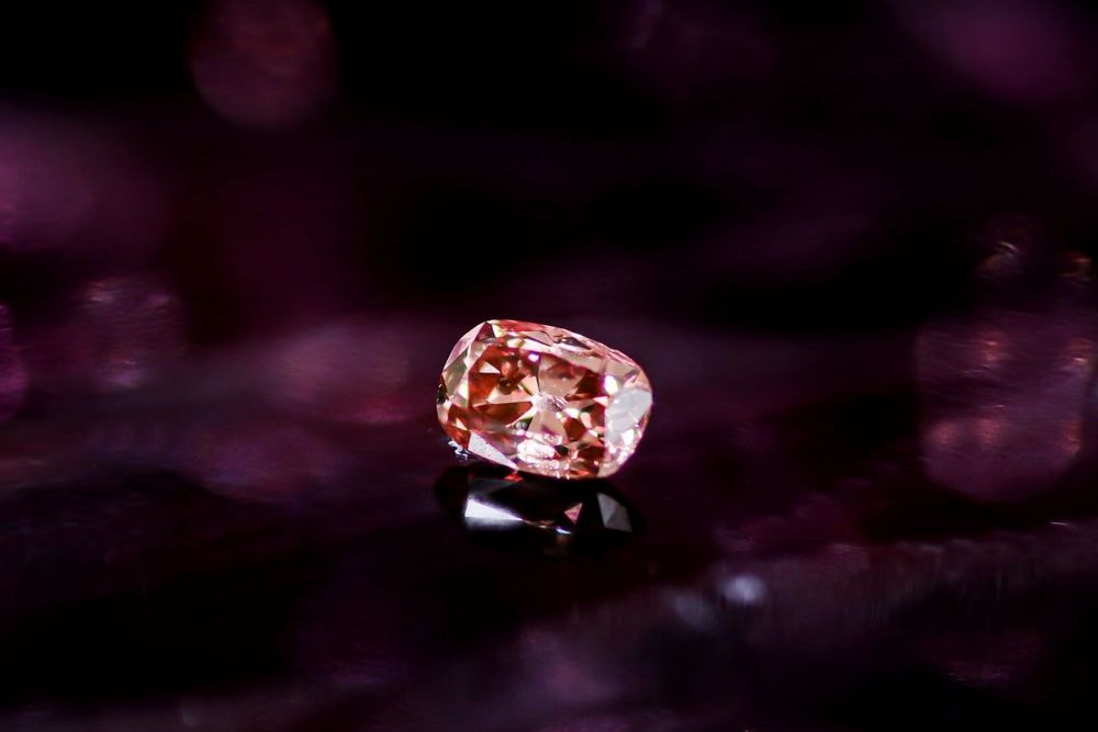 天然ファンシーディープブラウニッシュピンク ダイヤモンド 0.244ct 