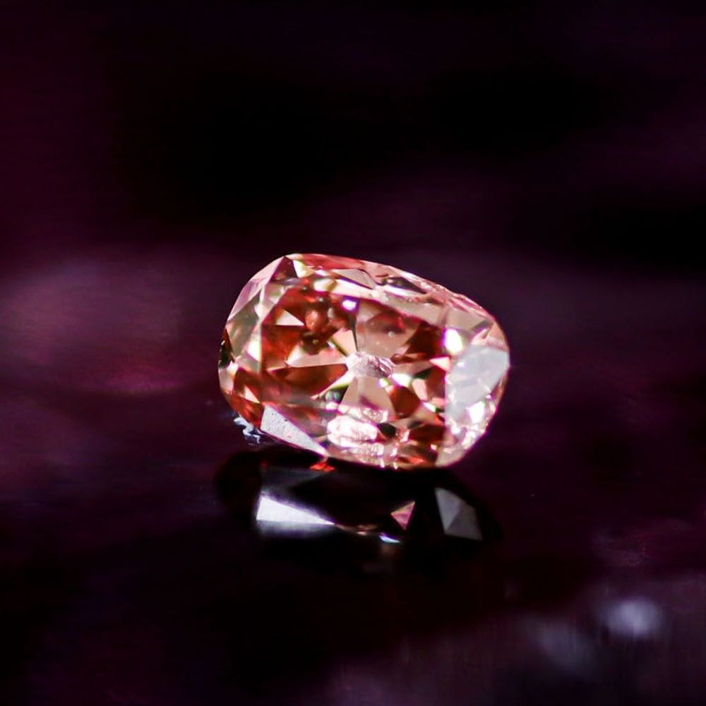 天然ファンシーディープブラウニッシュピンク ダイヤモンド 0.244ct 