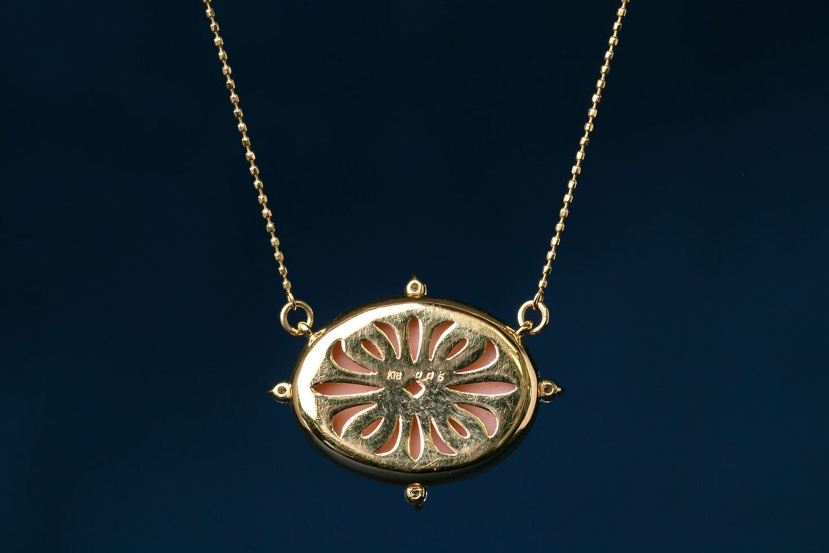 SOLD OUT】K18YG ミス珊瑚ペンダントネックレス