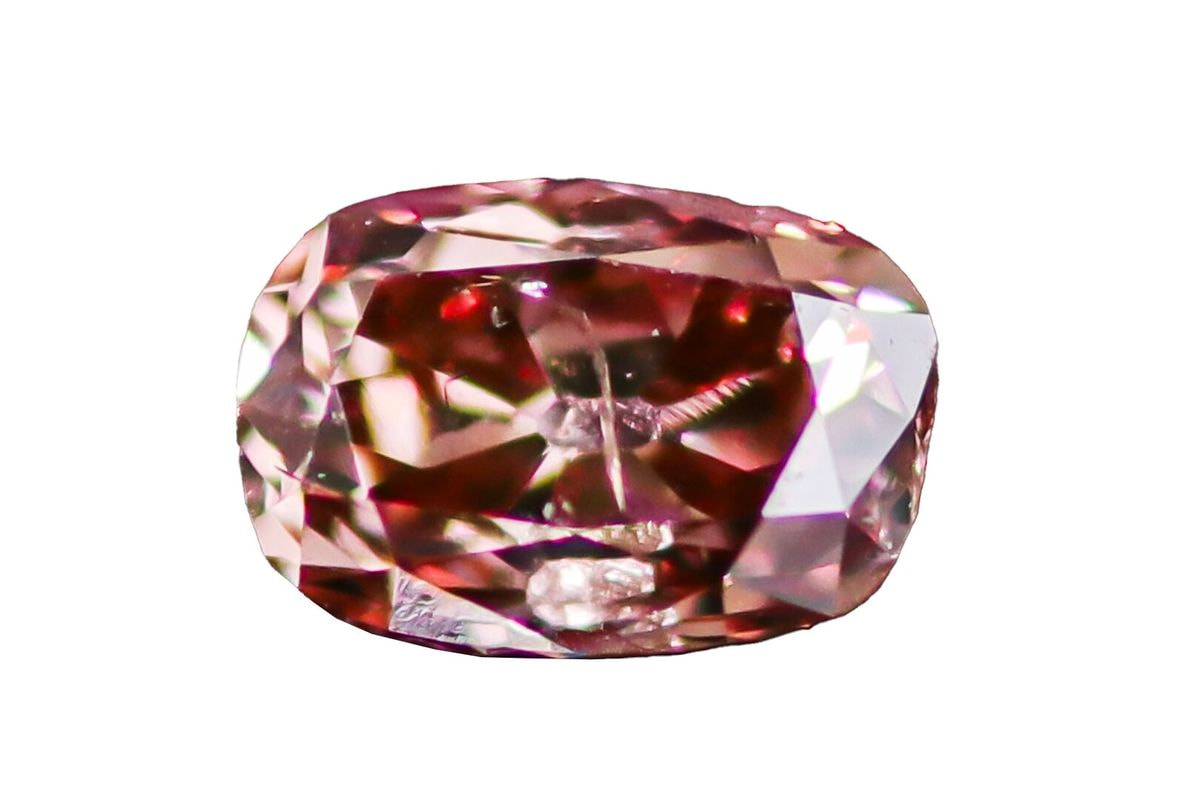 天然ファンシーディープブラウニッシュピンク ダイヤモンド 0.244ct