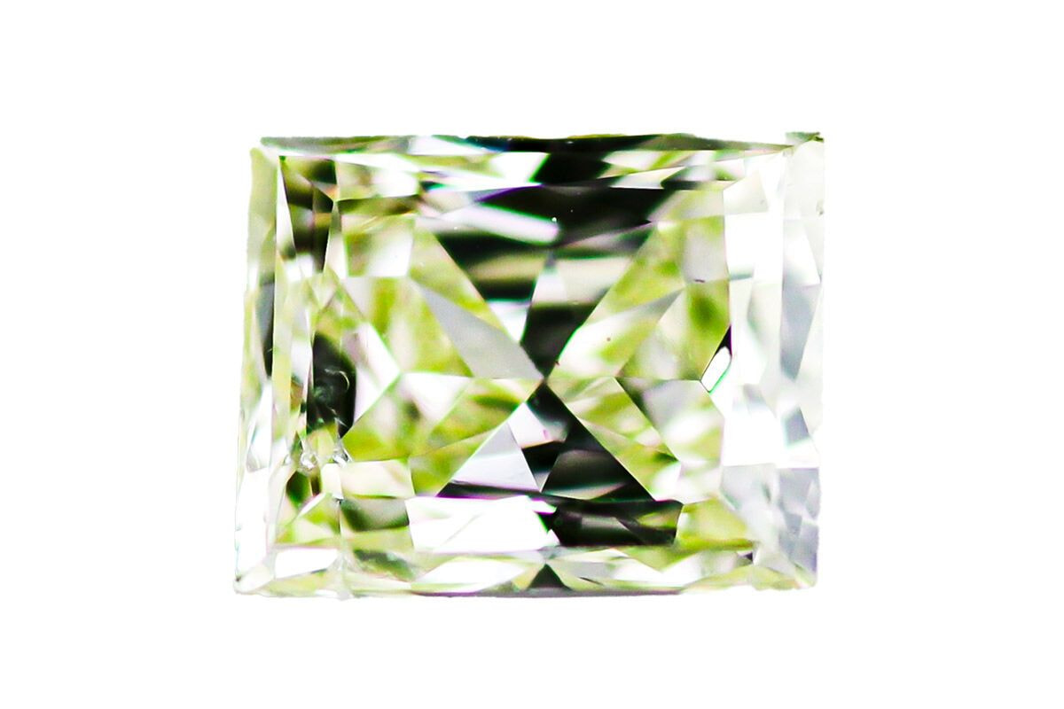 天然ダイヤモンド原石/4.838ct/イエローグリーン