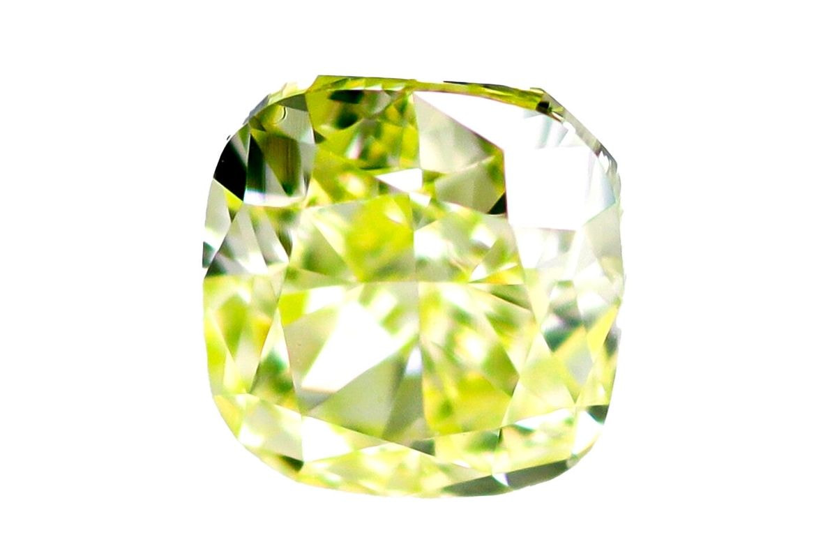 【ご商談中】天然ファンシーグリーンイエローダイヤモンド 0.225ct