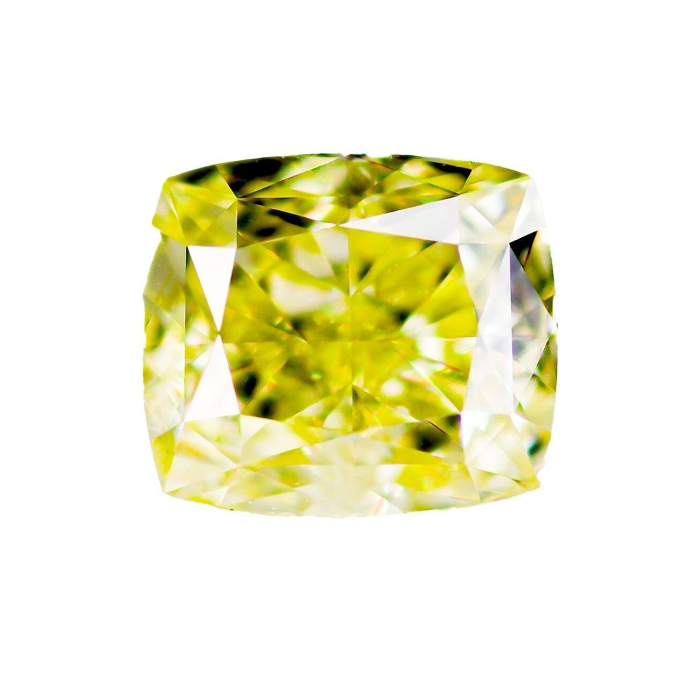 天然ファンシーイエローダイヤモンド 0.719ct  ＜Intense Yellow＞