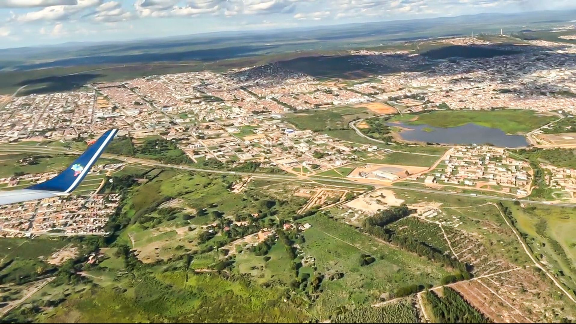 飛行機からのブラジル空撮
