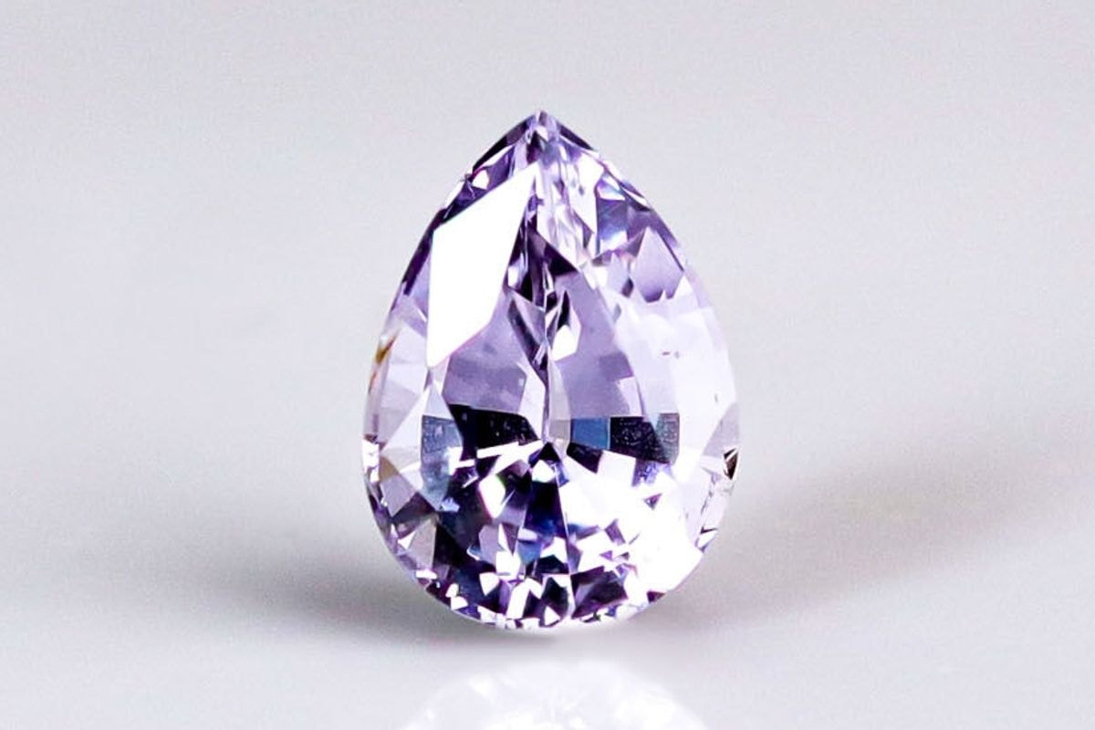 バイオレットグレー スピネル ラウンド ルース 天然石 宝石 パープルスピネル 0.323ctルース