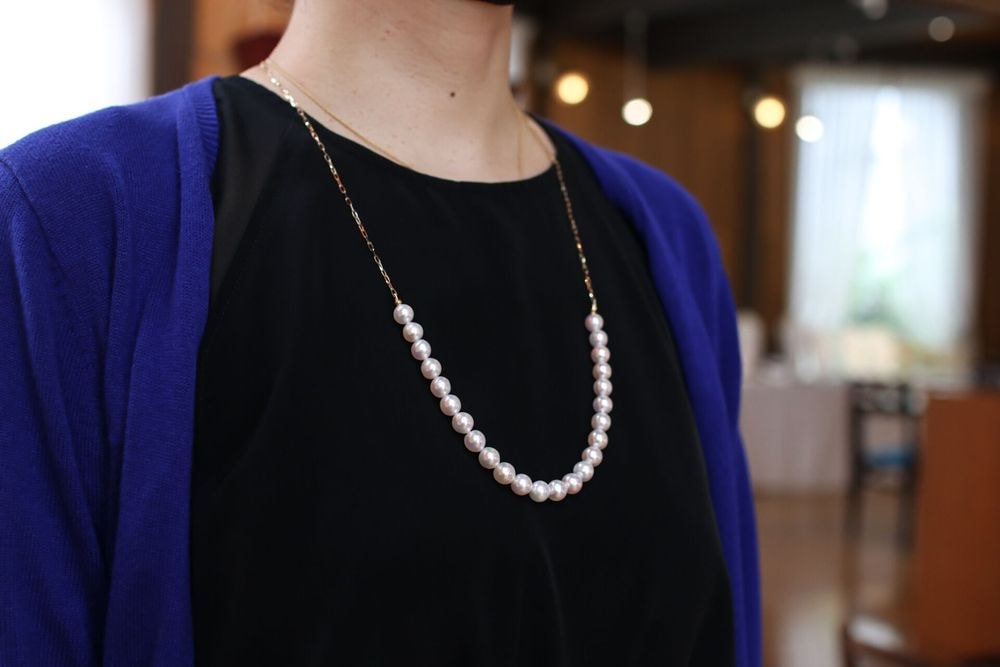 珊瑚＆ジルコン ［Cameleon］ネックレスパーツ