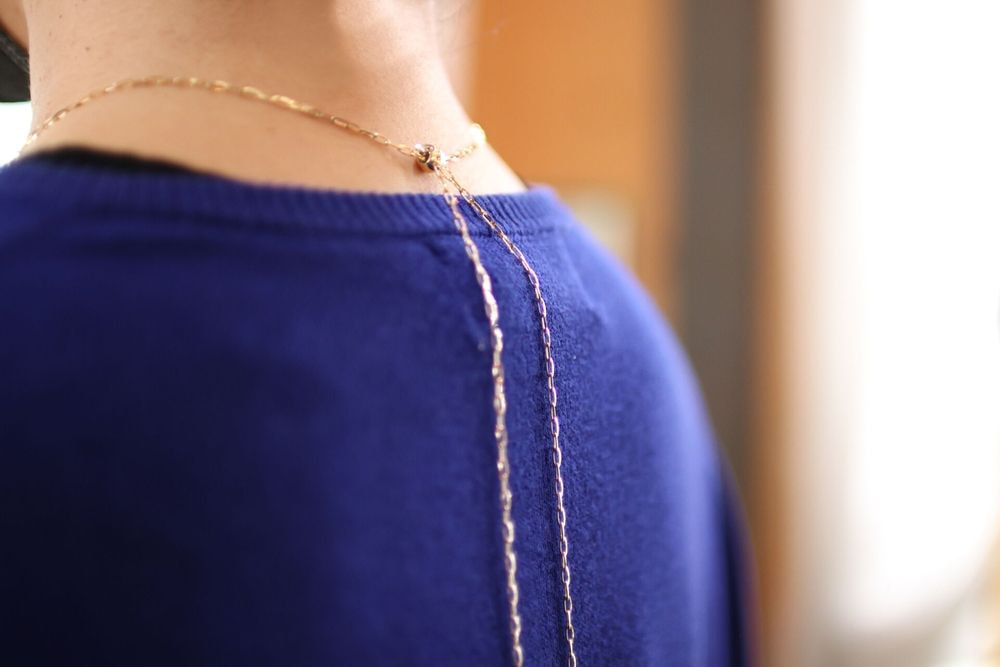 珊瑚＆ジルコン ［Cameleon］ネックレスパーツ