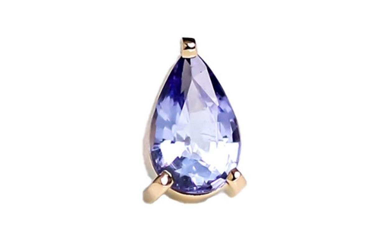 K18YG タンザナイトピアス 0.360ct