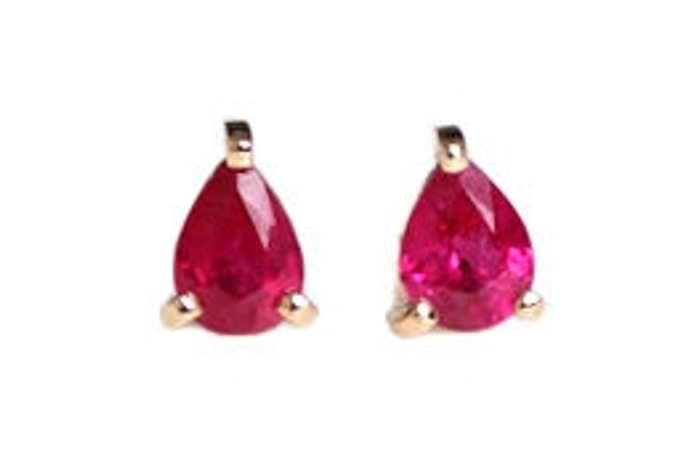 K18YG  ルビーピアス K18YG ルビーピアス 0.415ct
