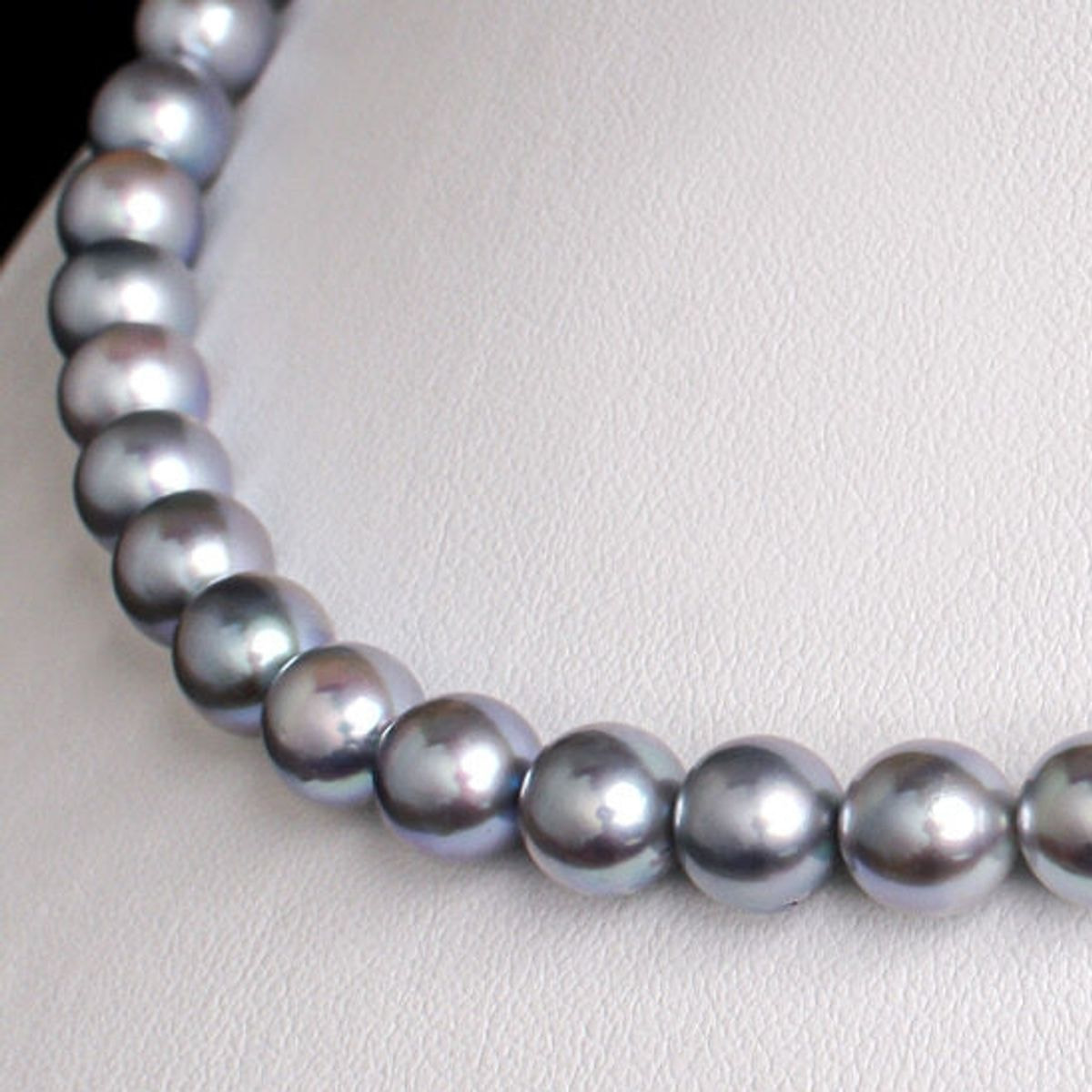 希少なあこやコバルトブルー真珠ネックレス 7.5mm 1071555