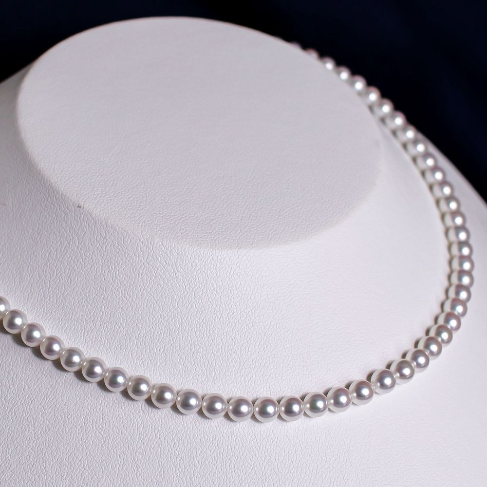 希少なあこや無調色真珠ネックレス 5.0-5.5mm 1070792