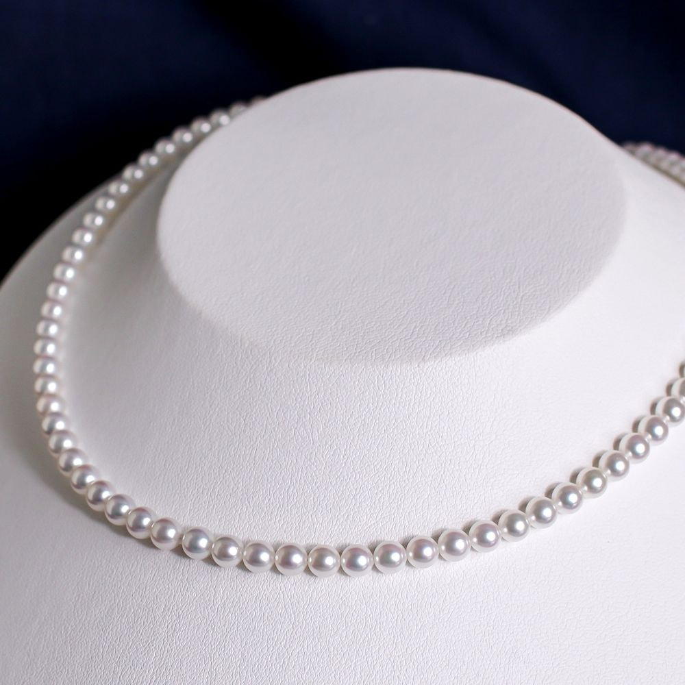 希少なあこや無調色真珠ネックレス 5.0-5.5mm 1070792