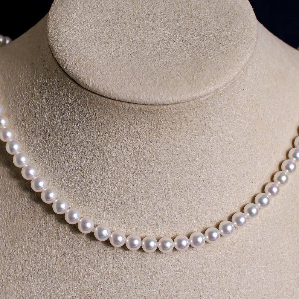 希少なあこや無調色真珠ネックレス 5.0-5.5mm 1070792