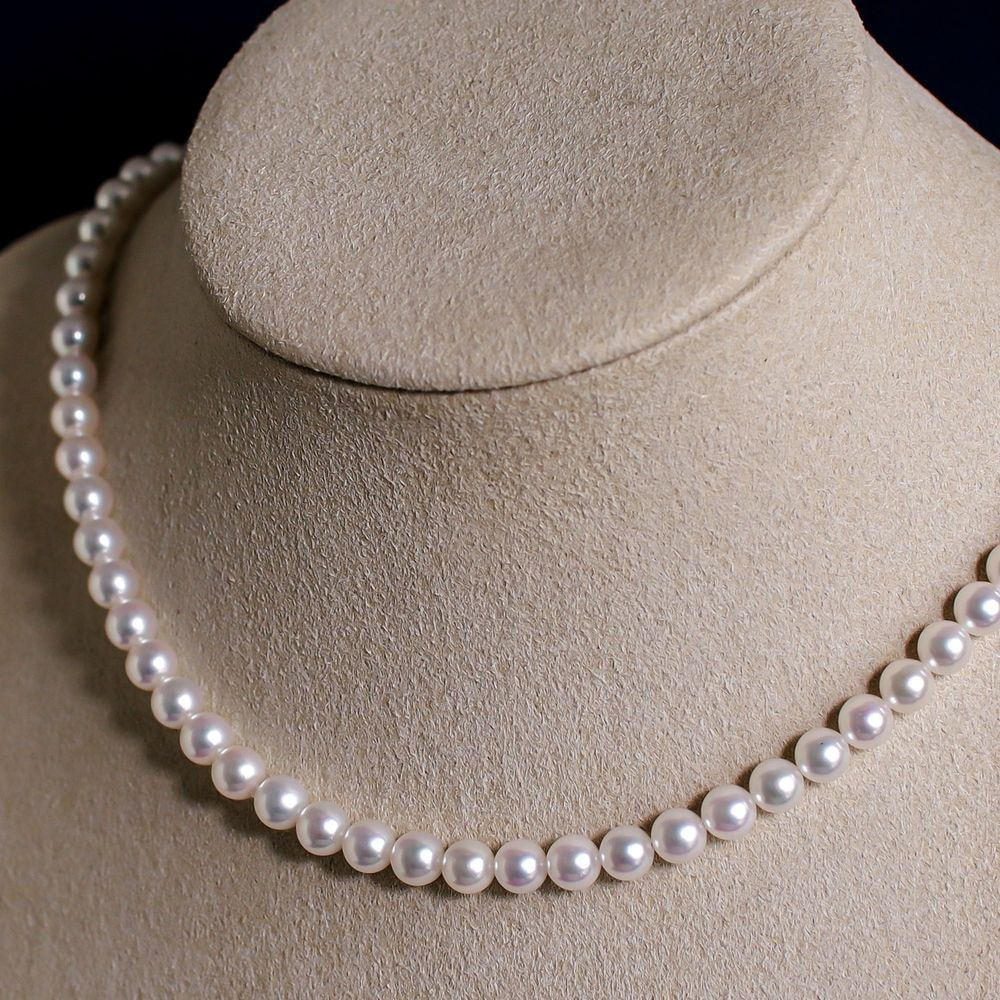 希少なあこや無調色真珠ネックレス 5.0-5.5mm 1070792